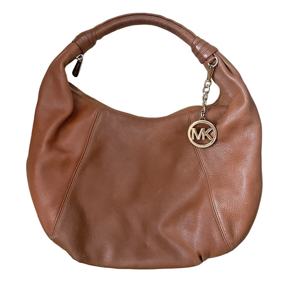 Michael Kors Handbags - Michael Kors Brown Leather Hobo Shoulder Bag - M/L